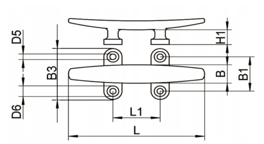 KNAGA NIERDZEWNA PŁASKA 150 mm