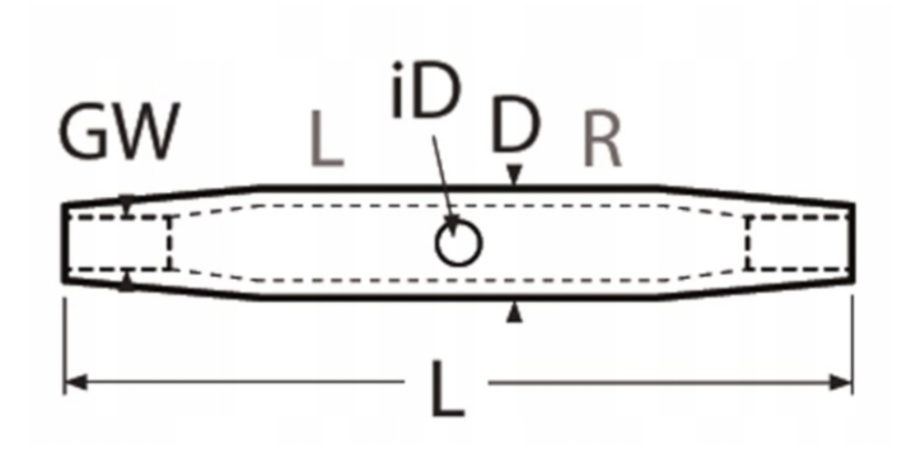 ŚRUBA RZYMSKA NIERDZEWNA KORPUS M5 x 80 mm