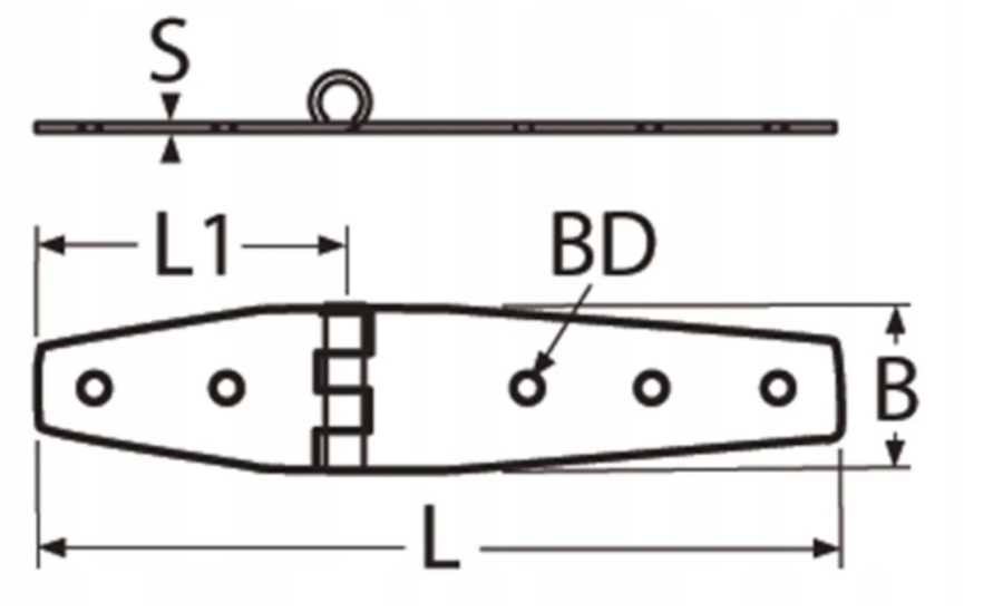 ZAWIAS SPLATANY MEBLOWY NIERDZEWNY 102 x 27 mm