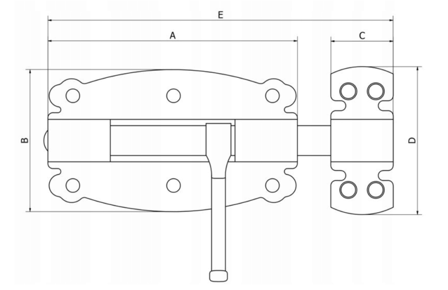 ZASUWA  484-80 CZARNA