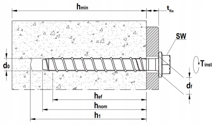 ŚRUBA DO BETONU EJOT JC2-Plus-KB / 8 x 70 mm