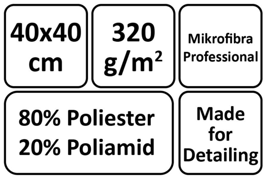 MIKROFIBRA 40 x 40 cm
