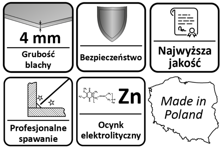 PODSTAWA SŁUPA PRZYKRĘCANA REGULOWANA 0-160 mm