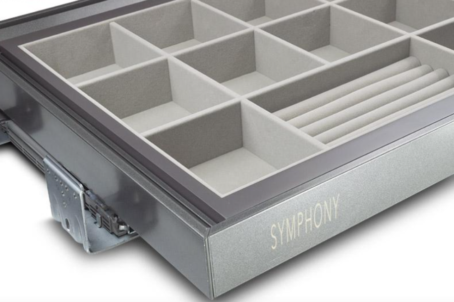 ORGANIZER DO SZAFY NA BIŻUTERIĘ SYMPHONY 60 cm WB-665-600 ANTRACYT