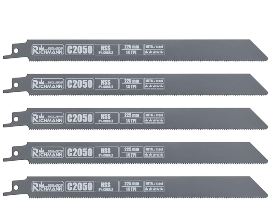 BRZESZCZOT SZABLISTY HSS BIMETAL DO METALU 225 mm 14 TPI 5 szt.