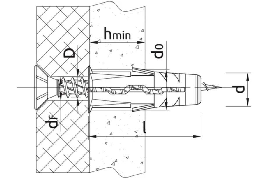 KOŁEK ROZPOROWY UNIWERSALNY EKO 8 x 32 mm 80 szt.