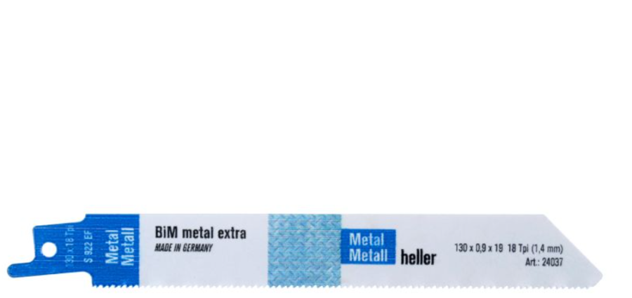 BRZESZCZOT SZABLISTY DO METALU HELLER BiM EXTRA 0,9 x 19 x 130 mm 5 szt.