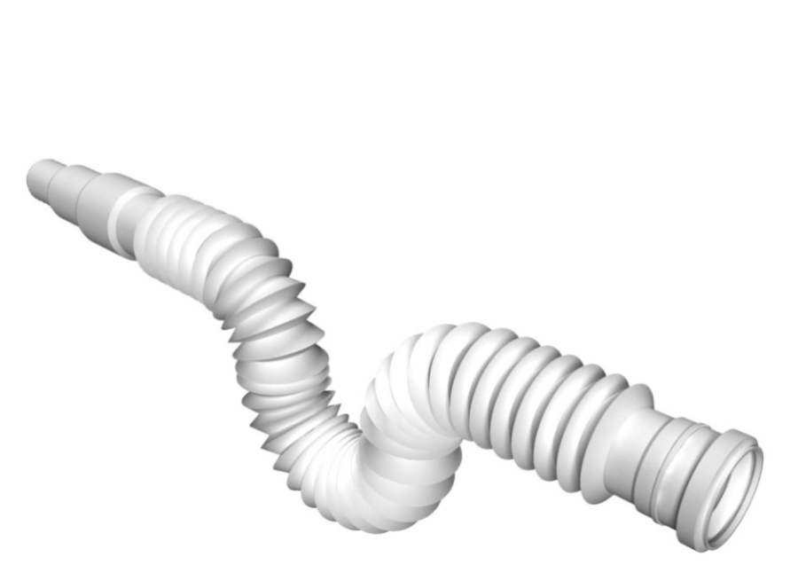 ZŁĄCZE ELASTYCZNE REDUKCYJNE ZATRZASKOWE FI40 40/50/40, L-350-580 mm