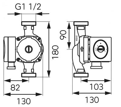 POMPA OBIEGOWA ELEKTRONICZNA GPA II 25-4-180