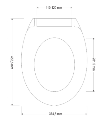 DESKA SEDESOWA WOLNOOPADAJACA D1 SLIM DUROPLAST