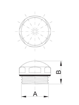 KOREK ZAŚLEPIAJĄCY Z ORINGIEM 1/2″ STAL