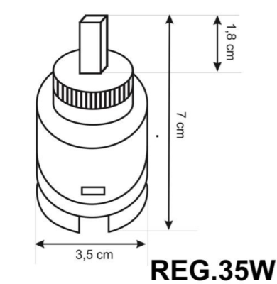 REGULATOR DO BATERII 35 mm WYSOKI