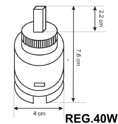 REGULATOR DO BATERII 40 mm WYSOKI