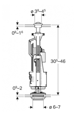 ZAWÓR SPUSTOWY DWUDZIELNY 3/6 L TYP 240