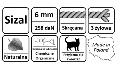 LINA SIZALOWA FI 6 mm -10 mb