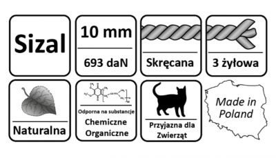 LINA SIZALOWA FI 10 mm - 10 mb