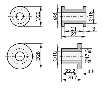 STOPA RAMIONA BRAMY 4 MM OCYNK KMPL.