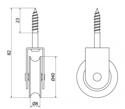 BLOCZEK DO LINEK 1-40 METALOWY MOD. 303