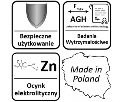 HAK HUŚTAWKOWY Z OBEJMĄ Ø120