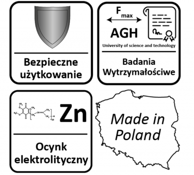 HAK HUŚTAWKOWY Z SZEKLĄ M10