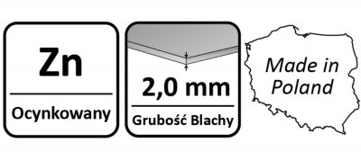 KĄTOWNIK ŁĄCZNIKOWY 40 x 80 x 40 mm