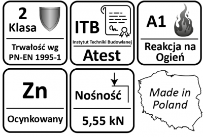 KĄTOWNIK MONTAŻOWY 80 x 80 x 40 mm