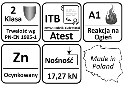 KĄTOWNIK PRZETŁACZANY 120 x 120 x 60 mm