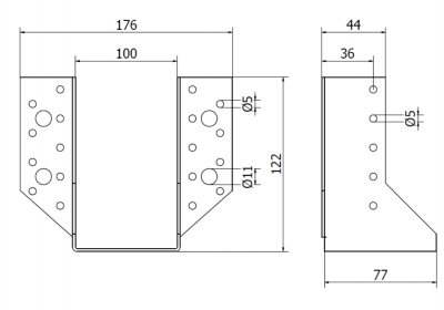 WSPORNIKI BELKI U 120 x 100