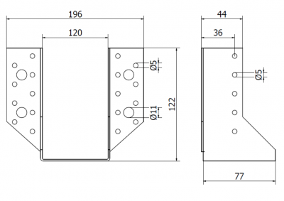 WSPORNIKI BELKI U 120 x 120