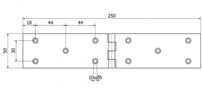 ZAWIAS BUDOWLANY 250 x 50