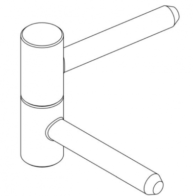 ZAWIAS DRZWIOWY WKRĘCANY Ø13.5 mm / M8