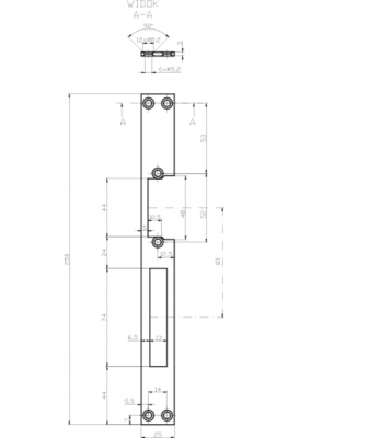 BLACHA PŁASKA ELEKTROZACZEPU DŁUGA 250 x 25 x 3 mm NIERDZEWNA