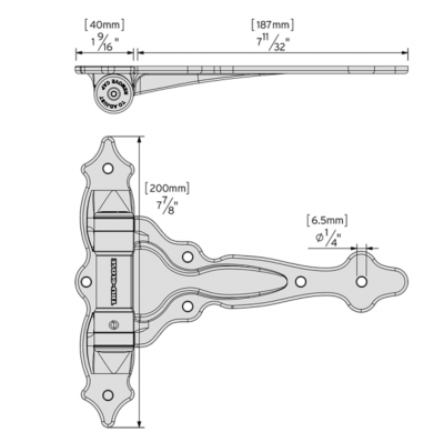 ZAWIAS SAMOZAMYKAJĄCY DO BRAM / 25 kg - 2 szt.