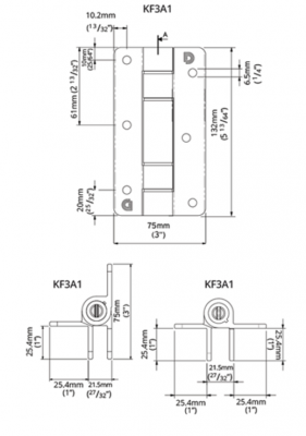 ZAWIAS SAMOZAMYKAJĄCY DO FURTEK 21,5 mm / 20 kg