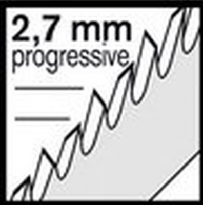 BRZESZCZOT DO DREWNA HSC HELLER 100/75 x 1,45 x 7,8 mm / 2,5 mm - 10 Tpi / T101B - 5 szt.