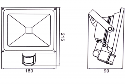 LAMPA LEDOWA 20W Z SENSOREM