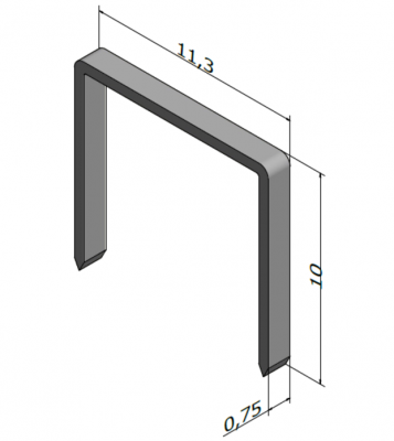 ZSZYWKI TAPICERSKIE STANLEY A 10 mm 1000 szt.