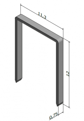 ZSZYWKI TAPICERSKIE STANLEY A 12 mm 1000 szt.