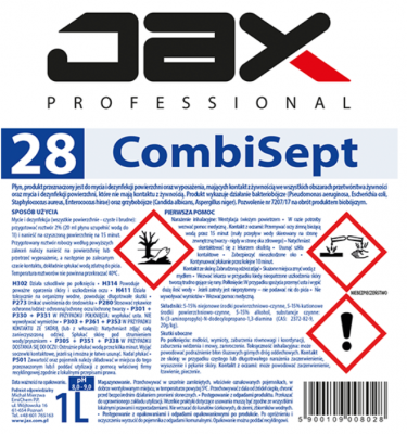 PREPARAT DO DEZYNFEKCJI POWIERZCHNI COMBISEPT JAX PROFESSIONAL 28 - 1L