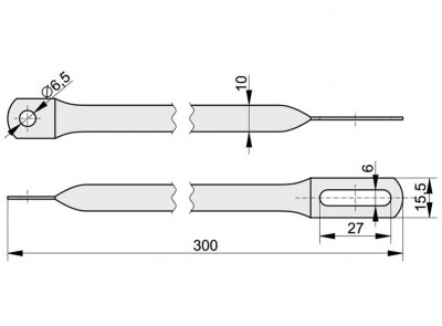 CIĘGNO PRZEMIENNE ŚR. 6,5×300 MM