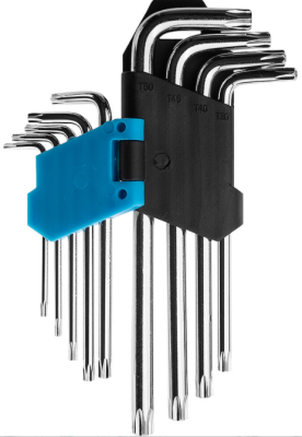 KLUCZE TORX T10 - T50 9 ELEMENTÓW