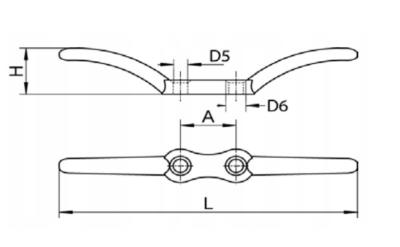 KNAGA FLAGOWA NIERDZEWNA 114 mm