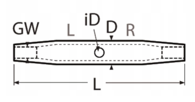 ŚRUBA RZYMSKA NIERDZEWNA KORPUS M5 x 80 mm