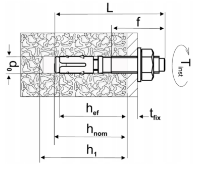 KOTWA SWORZNIOWA NIERDZEWNA M10 x 102 mm