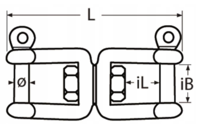 KRĘTLIK DWUSTRONNY NIERDZEWNY SZEKLA 5 x 60 mm