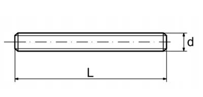 PRĘT GWINTOWANY NIERDZEWNY M8 x 1000 mm