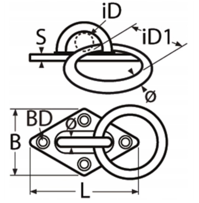 SKOBEL NIERDZEWNY 5 mm Z KÓŁKIEM 5 x 30 mm