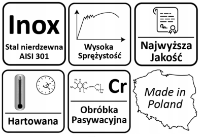 SPRĘŻYNA NIERDZEWNA Ø6 15zw / fi.35 x 150 mm