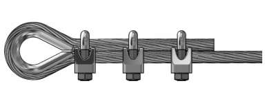 ZACISK DO LINY NIERDZEWNY KABŁĄKOWY A4 22 mm