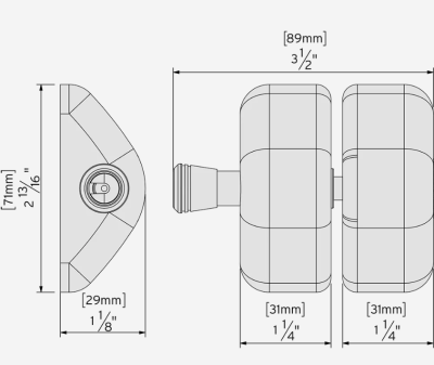 ZAMEK DO FURTEK JEDNOSTRONNYCH MAGNETYCZNY 8 mm